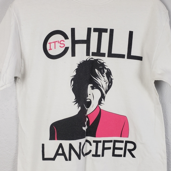 Vintage Chill Lancifer Graphic Tee Size Medium - Picture 8 of 9